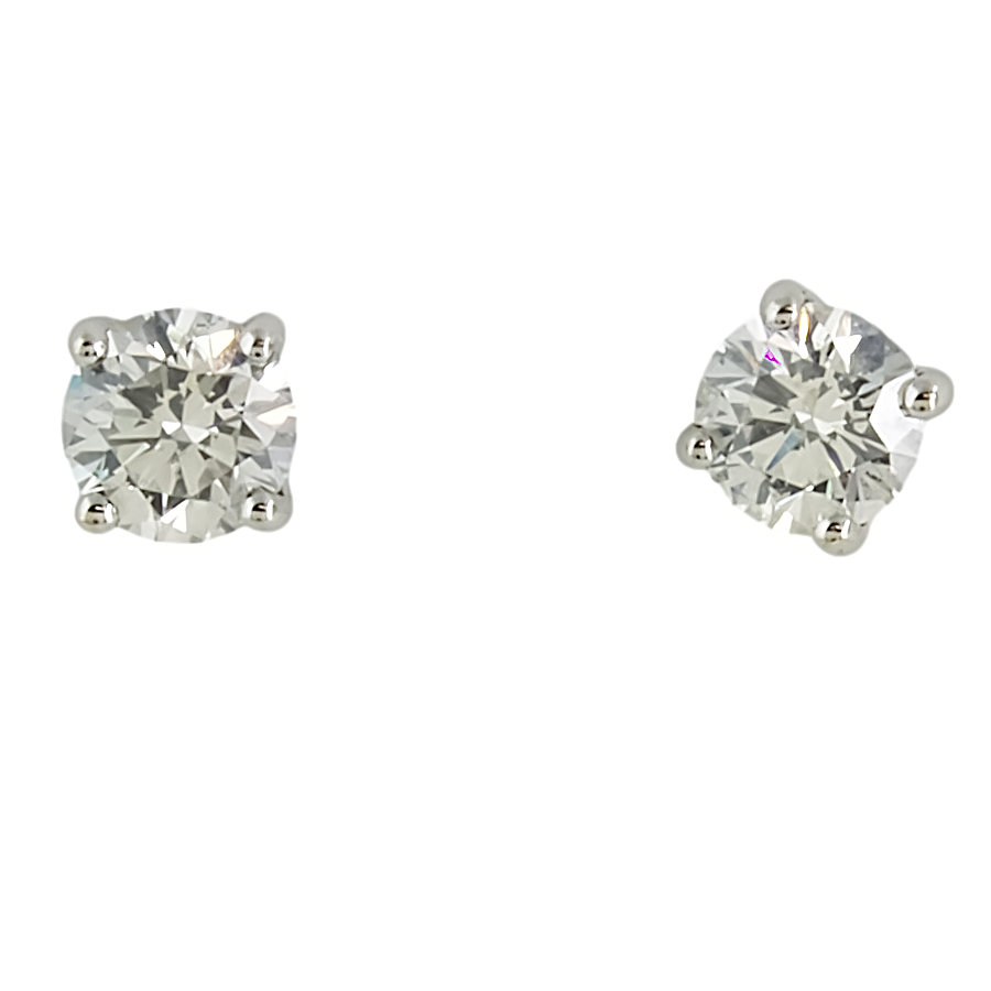 Second hand diamond stud on sale earrings